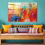Wallity Cuadro decorativo de vidrio templado Multicolor 70 x 100 cm
